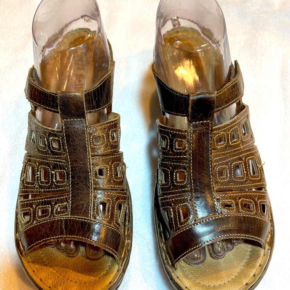 Josef Seibel Leather Slide Sandal